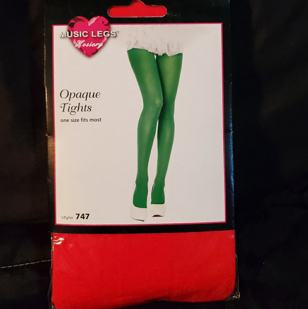 Red Opaque Tights